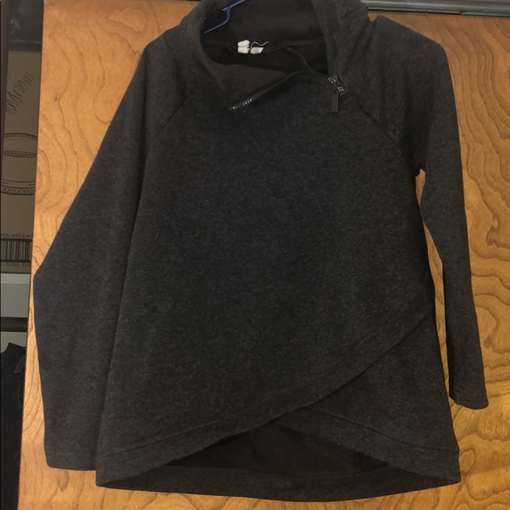 grey cross sweatshirt